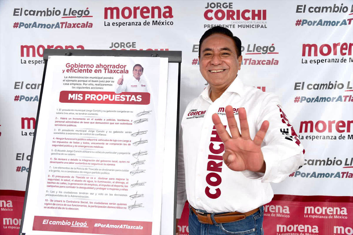 Propone Jorge Coricihi gobierno de soluciones para transformar municipio de Tlaxcala