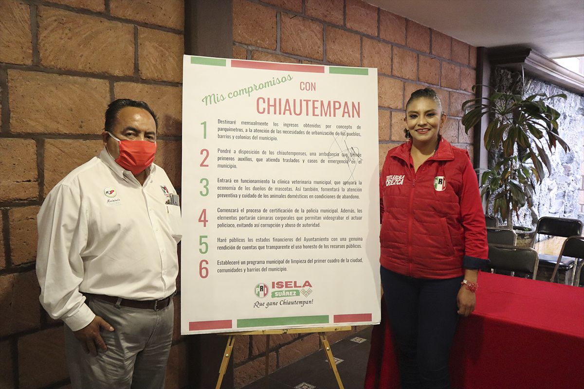 Con la firma de compromisos, cierra Isela Suárez Flores campaña rumbo a la alcaldía de Chiautempan