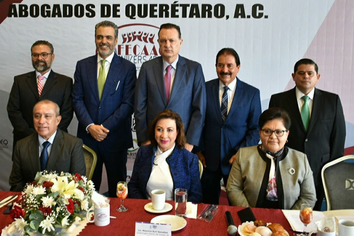 Reconoce Mauricio Kuri la labor de los abogados de Querétaro