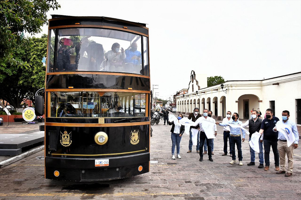 Ponen en marcha el Tranvía Turístico de Corregidora