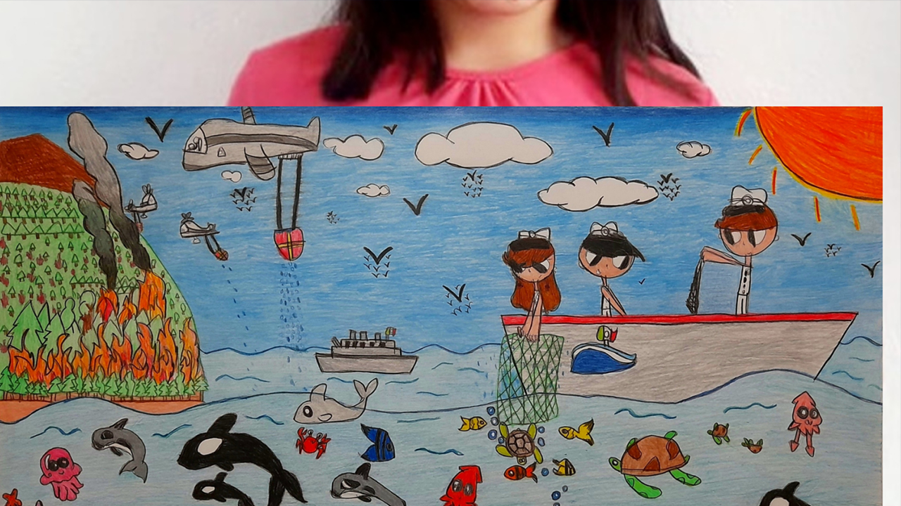 Alumna salmantina recibe mención honorífica por su participación en el concurso “El Niño y la Mar”