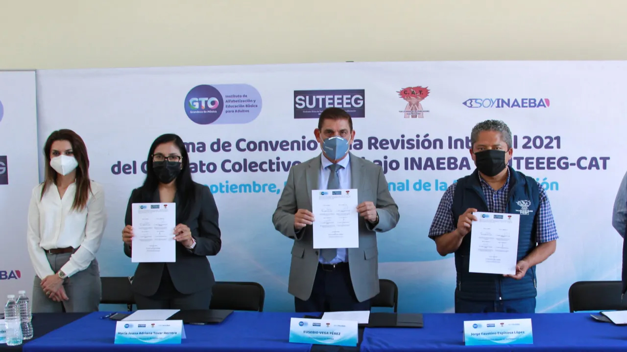 En Guanajuato INAEBA refrenda su compromiso con trabajadores de la educación