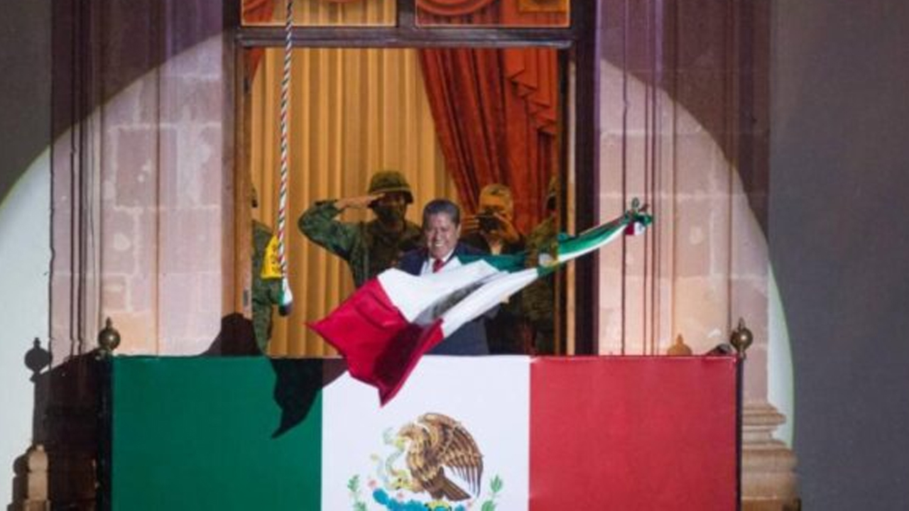“¡Viva Zacatecas!, ¡Viva México!”, emite el Gobernador David Monreal en la conmemoración del Grito de Independencia