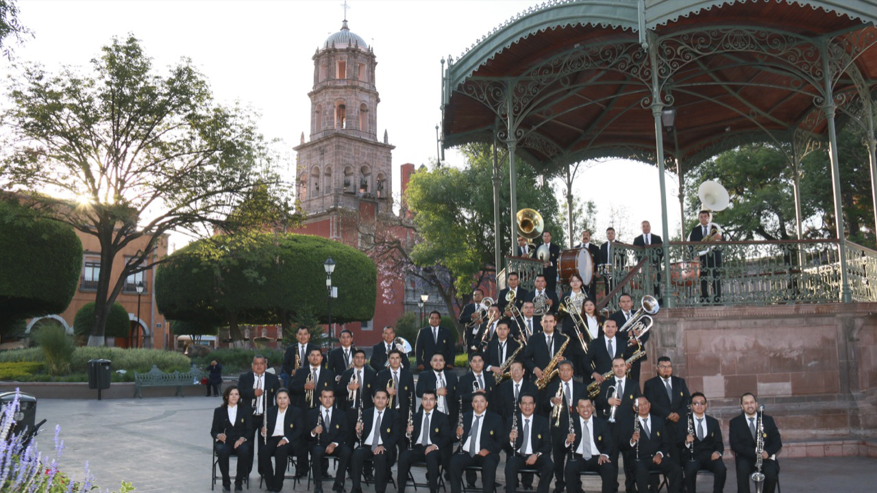 Regresa la Banda de Música del Estado de Querétaro al Jardín Zenea