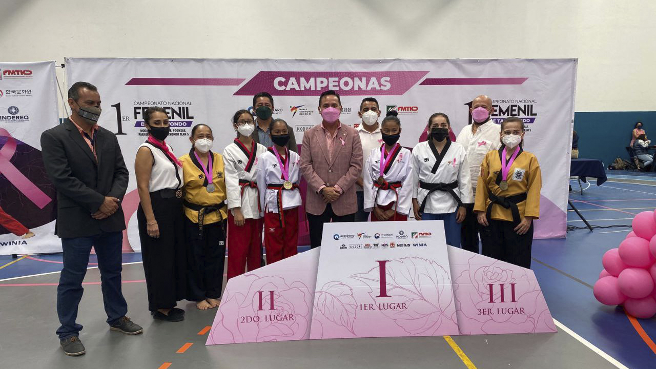 Queretanas suman medallas en Primer Campeonato Nacional Femenil de Taekwondo