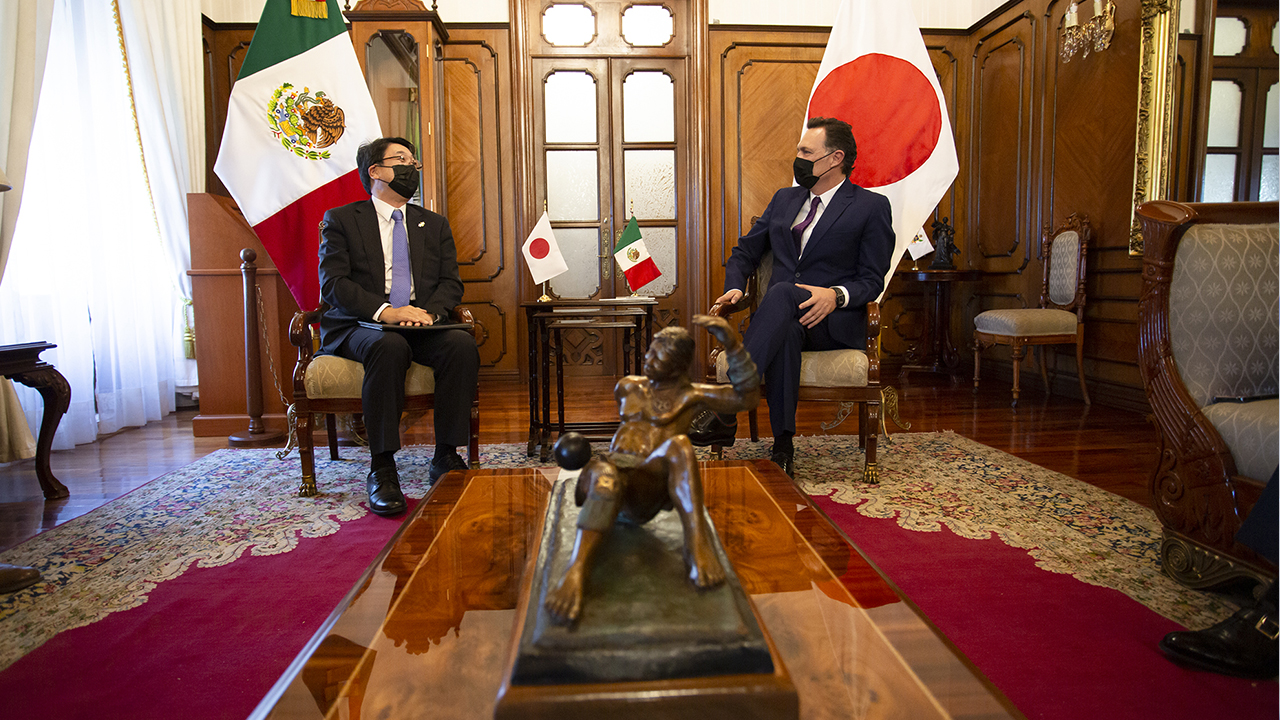 Se reúne Gobernador con Cónsul General de Japón en León, Guanajuato