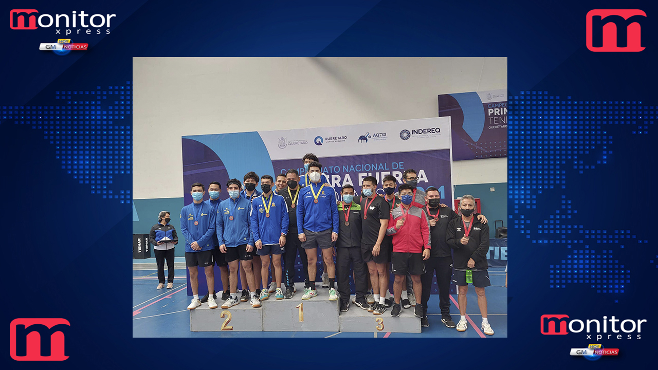 Suma Querétaro 11 medallas en Nacional de Primera Fuerza, de Tenis de Mesa