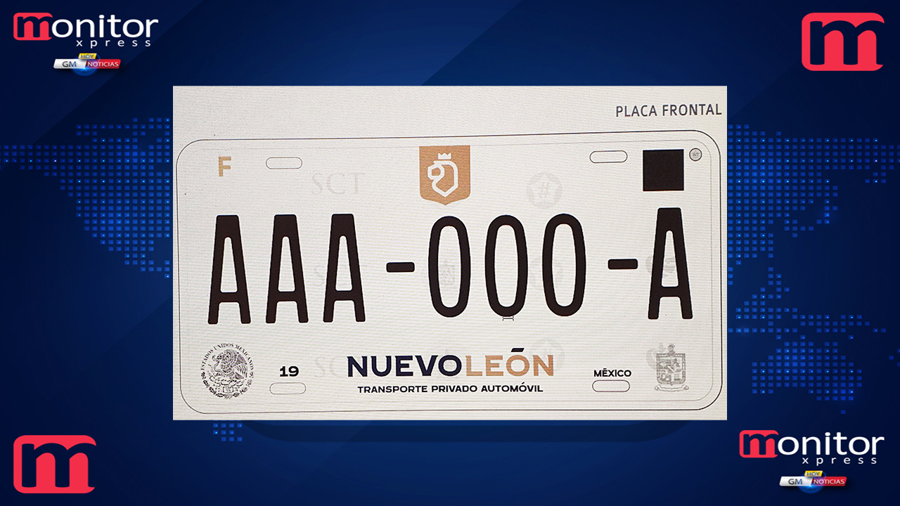 Nuevas placas vehiculares en Nuevo León
