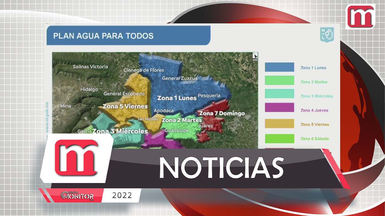 Cortes de agua empezarán el próximo martes en Nuevo León