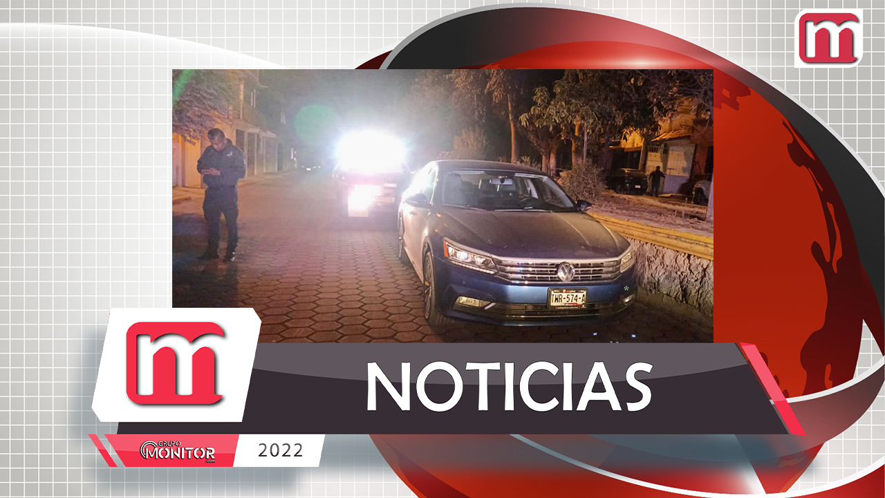 Recupera Policía de Tlaxcala Capital vehículo robado con violencia en Puebla