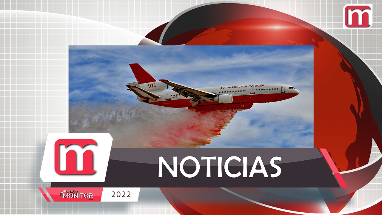 Anuncia Samuel que usarán avión DC-10 para combatir incendio en Santiago, Nuevo León