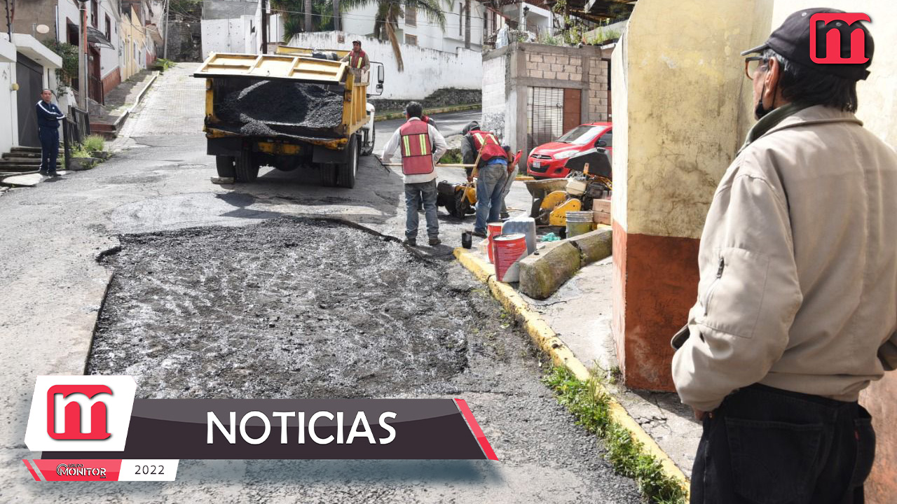 De volada el Ayuntamiento de Tlaxcala repara desperfectos en calle Zitlalpopocatl