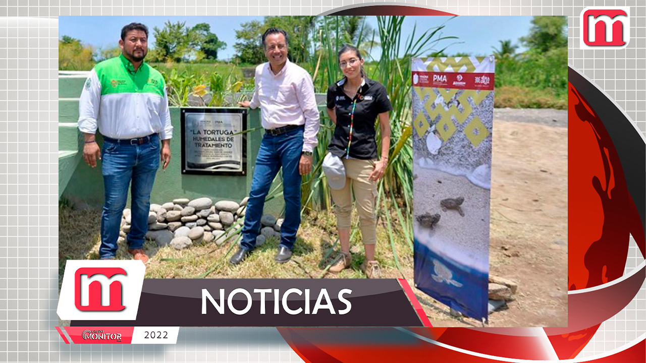 Cuitláhuac García y PMA supervisan planta de tratamiento de aguas en Nautla