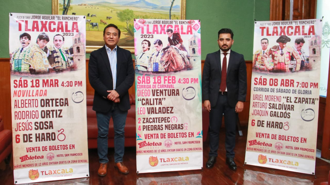 Develan carteles del serial taurino Tlaxcala Capital 2023