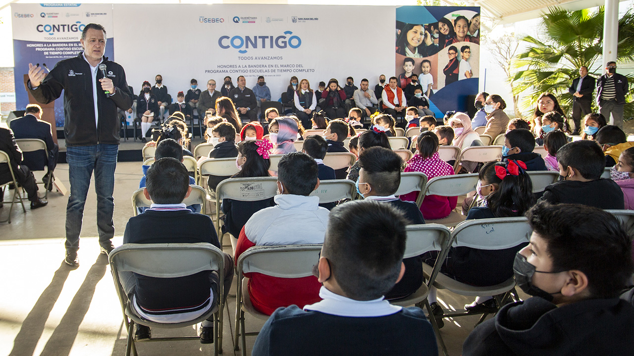 Continúa en Querétaro el programa Contigo Escuelas de Tiempo Completo