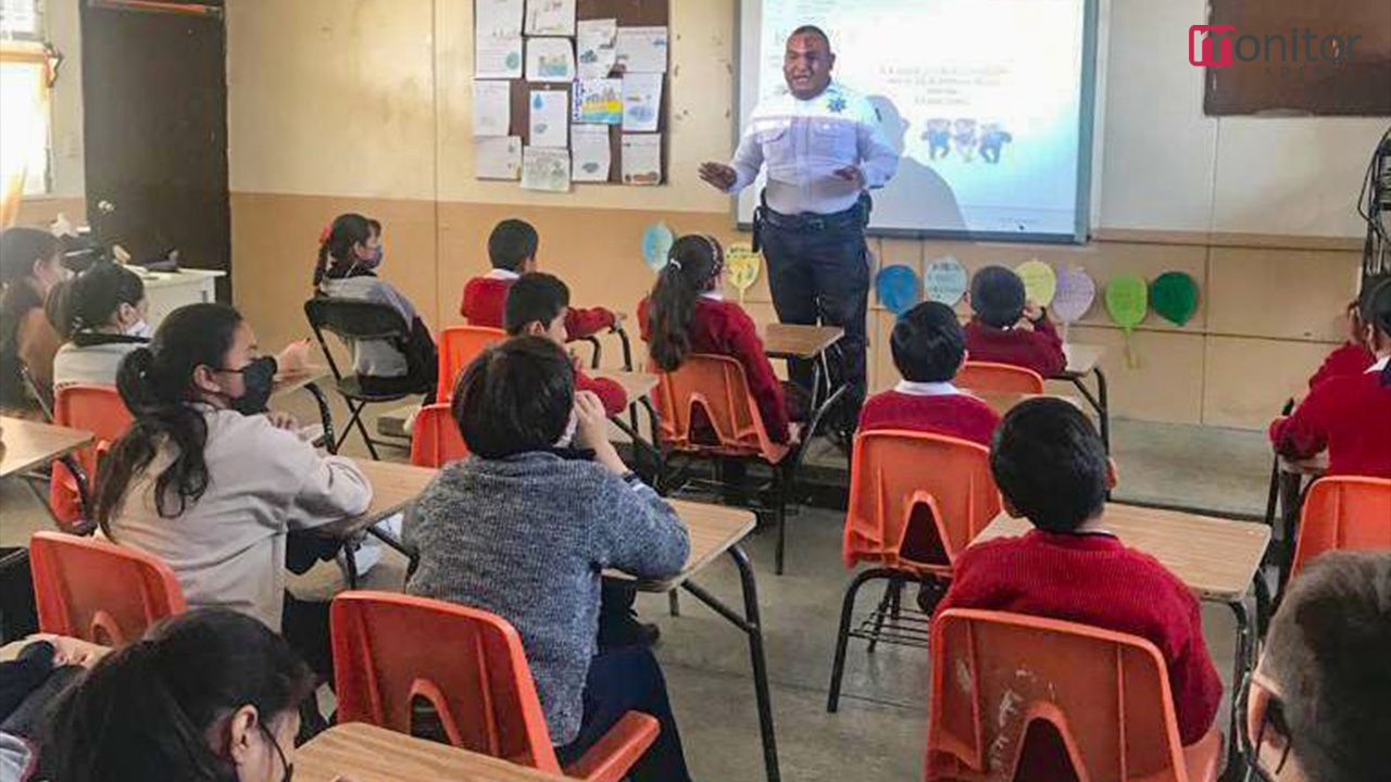 Mantiene policía de Huamantla acciones preventivas contra el bullying en escuelas