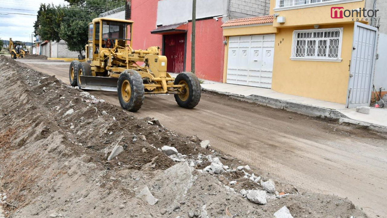 Más calles pavimentadas en Huamantla mejoran y dignifican el lugar en el que vivimos: SS