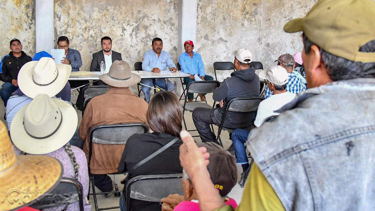 Ayuntamiento de Huamantla y ejidatarios de Benito Juárez logran acuerdos en favor de la comunidad