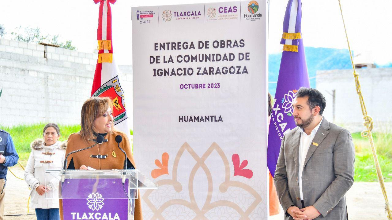 Asiste Salvador Santos Cedillo a la entrega de obras de la gobernadora del estado en Ignacio Zaragoza