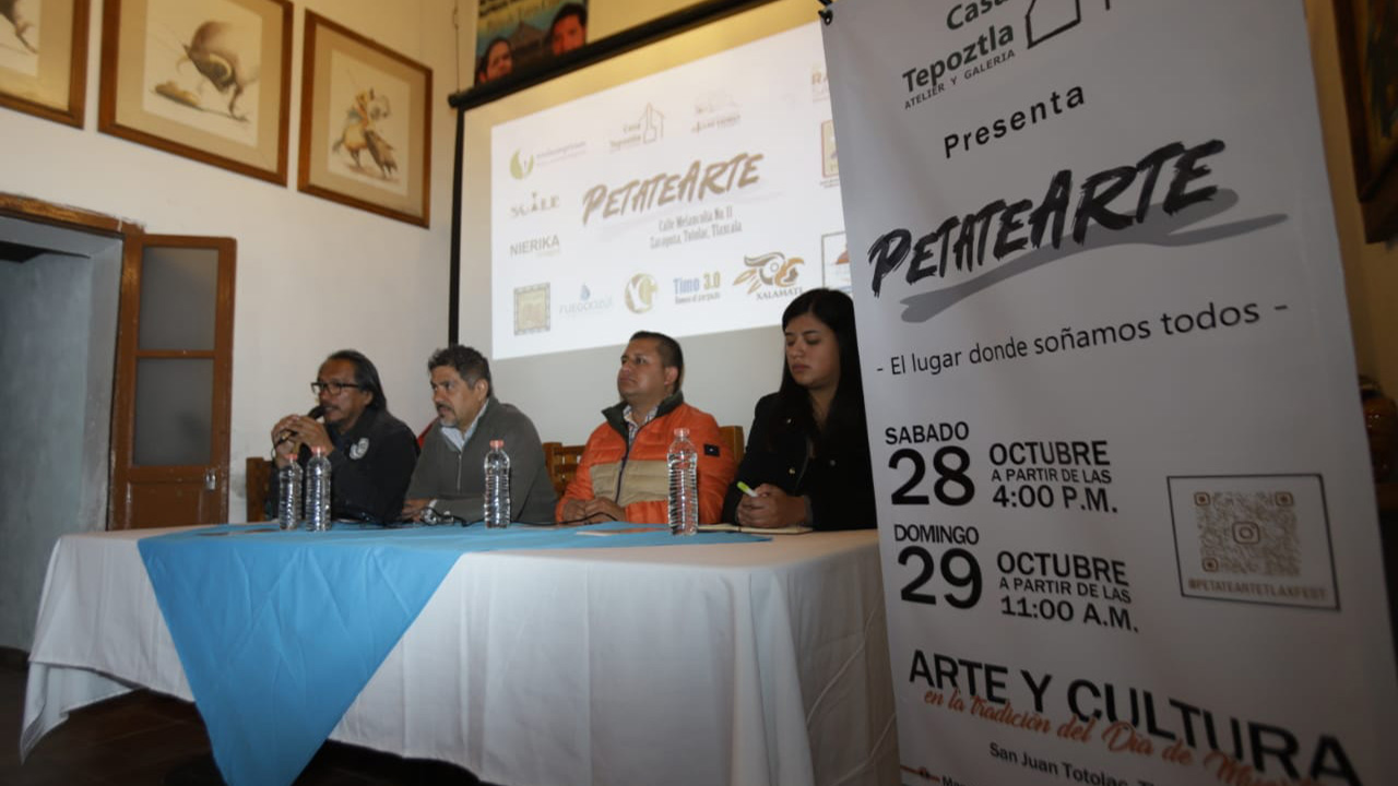 Presentan colectivo artístico el festival “Petatearte”