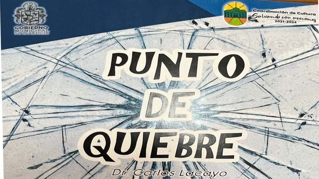 Invita ayuntamiento de Huamantla a presentación del libro "Punto de quiebre"