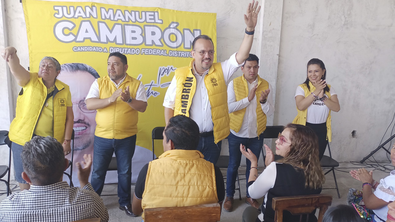Juan Manuel Cambrón expresó su firme confianza en que la coalición Fuerza y Corazón por México recuperará importantes curules y escaños en el Congreso de la Unión.