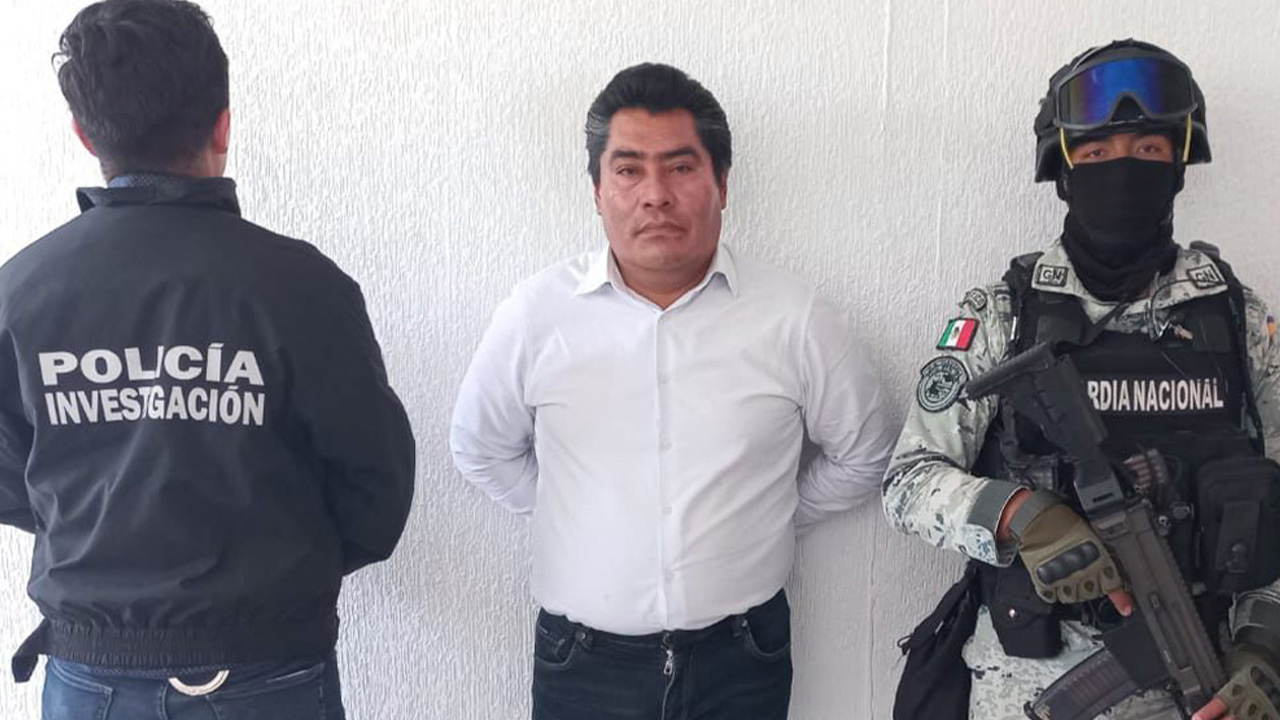 Detiene Guardia Nacional y PGJE a alcalde de Zacatelco, Hildeberto Pérez Álvarez