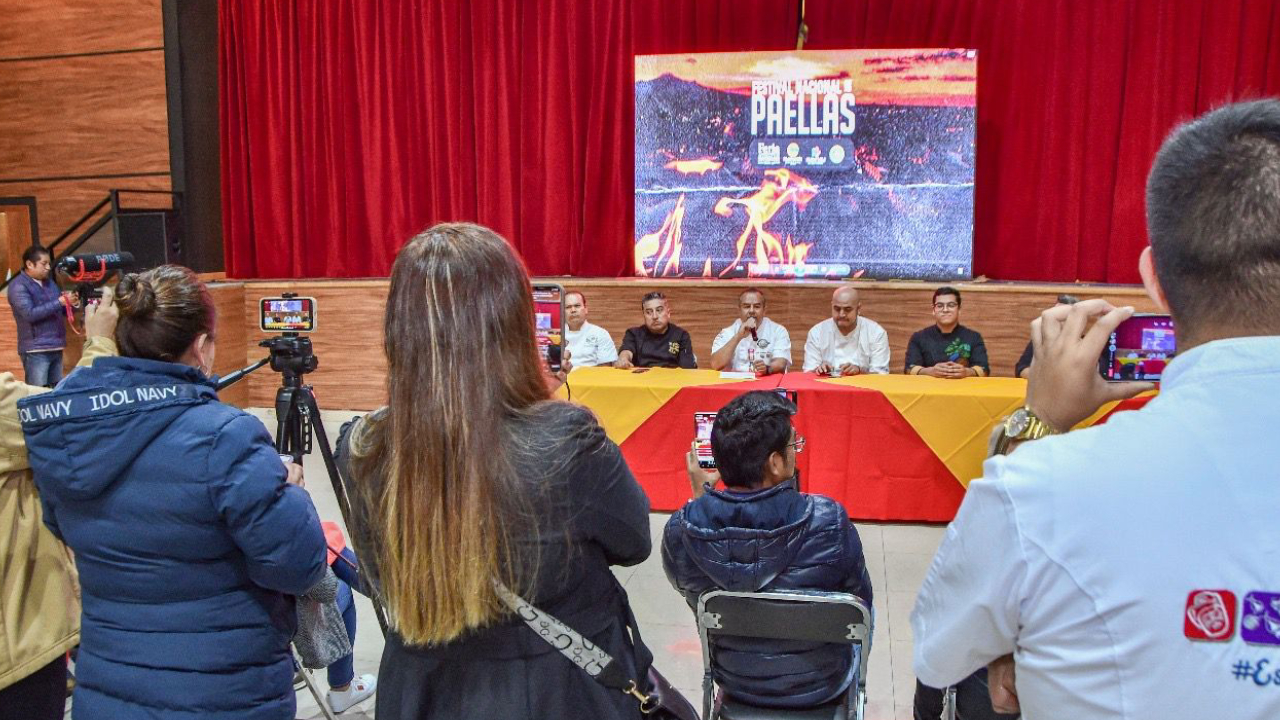 Presentan en Huamantla el tercer festival nacional de paellas 2024