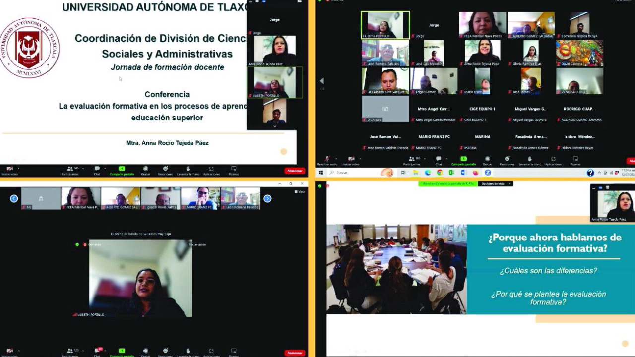 Capacita UATx a docentes en evaluación formativa