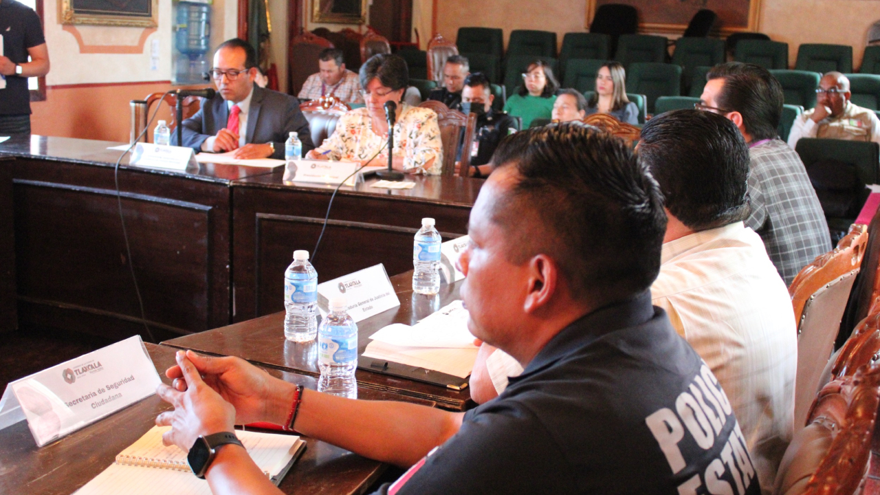 Realizan en Tlaxcala Capital, sesión de consejo municipal de Seguridad