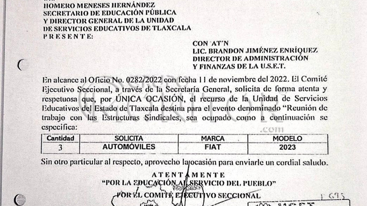 Denuncian Desvío de Recursos en la Sección 31 del SNTE y del titular de la SEP Tlaxcala