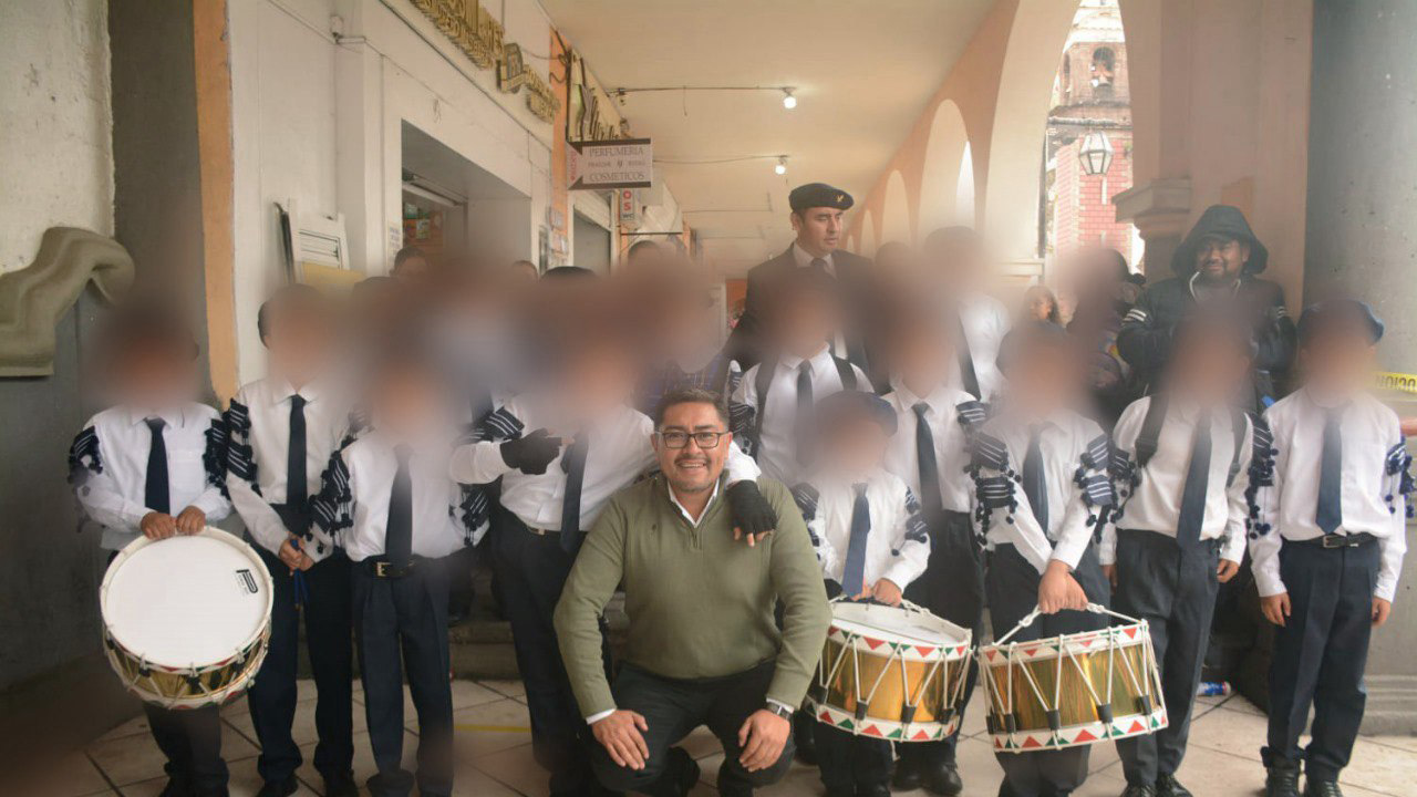 Gran demostración de bandas de guerra por instituciones de Zacatelco.