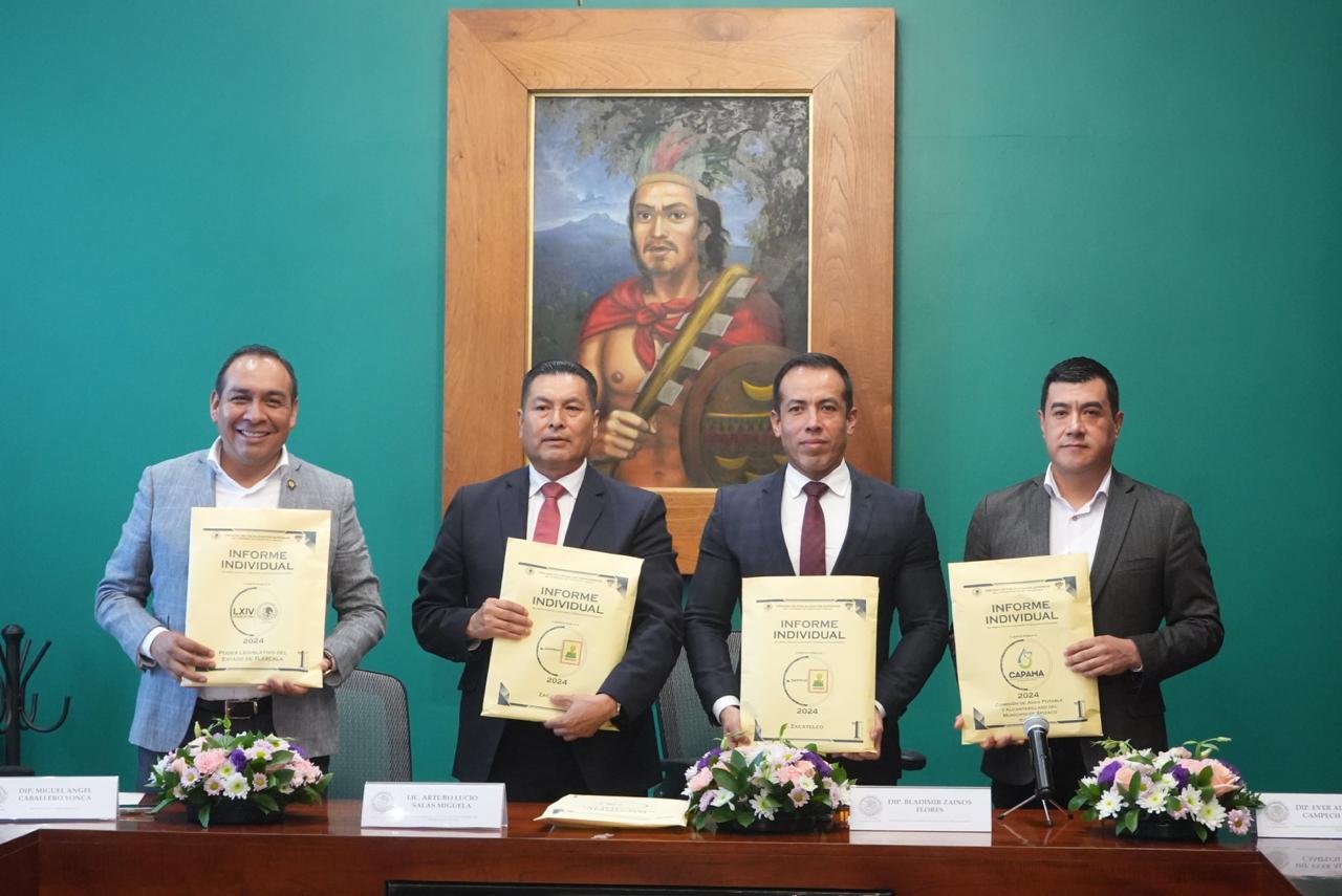 Recibe LXV Legislatura, informe de resultados de cuentas públicas del semestre de 2024