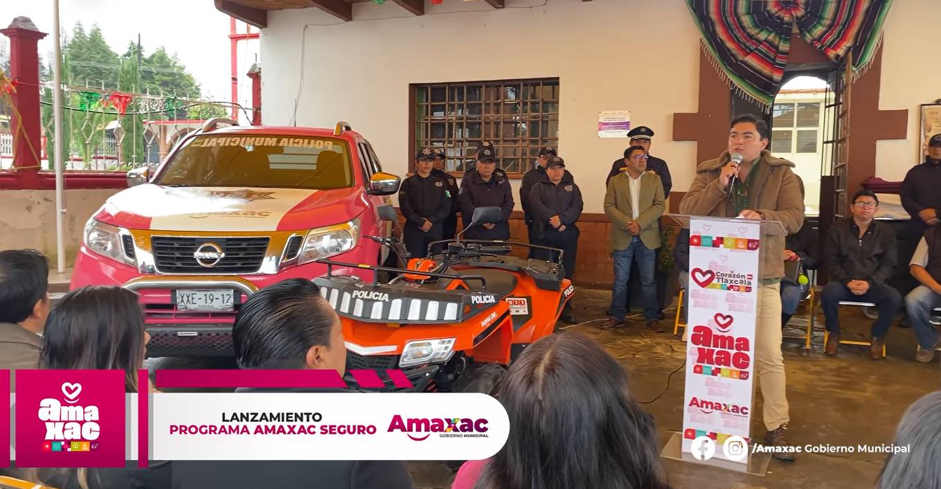 Lanzamiento del programa municipal #AmaxacMásSeguro