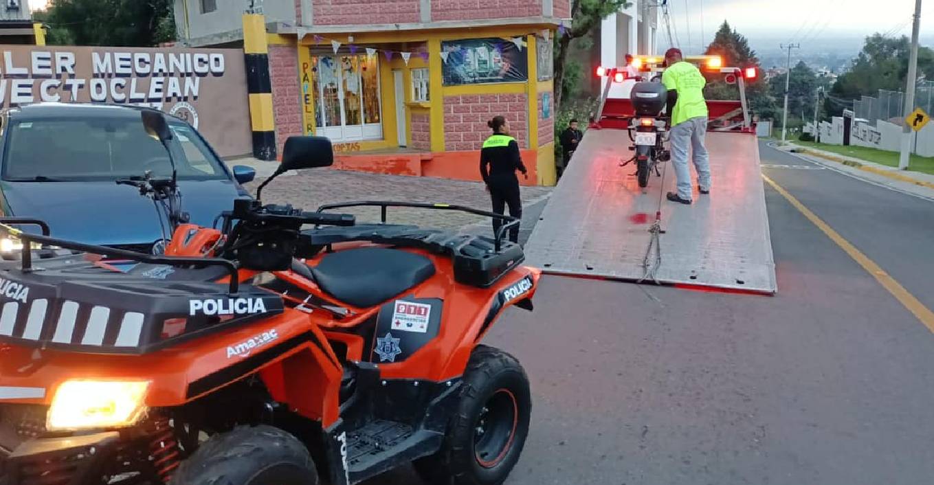 Recuperación de motocicleta robada por la dirección de seguridad pública y vialidad