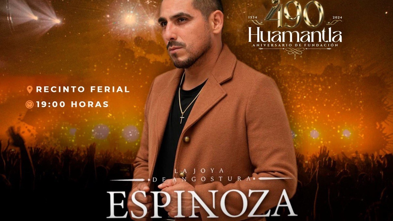 Concierto gratuito de Espinoza Paz en Huamantla se realizará en el recinto ferial