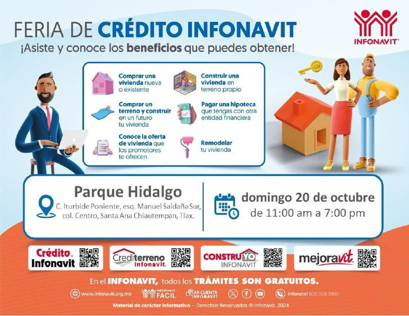 ¡No te pierdas la Feria de Crédito Infonavit en Chiautempan!