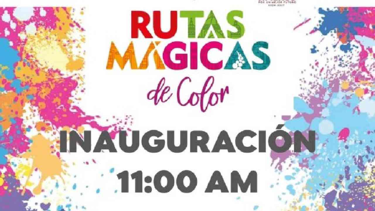 Invita el H. Ayuntamiento de Apizaco a la inauguración de las rutas mágicas de color Apizaco