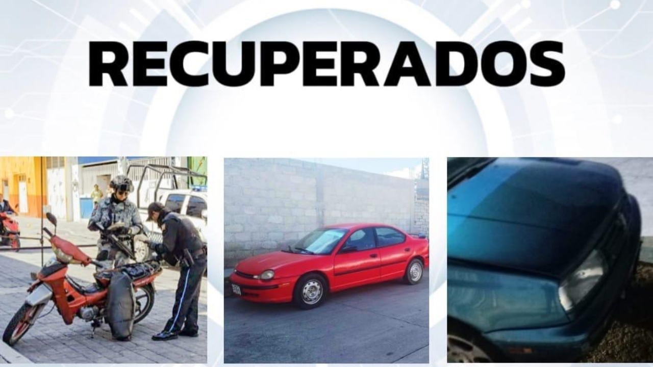 Policía municipal de Huamantla logra semana exitosa en la recuperación de vehículos con reporte de robo