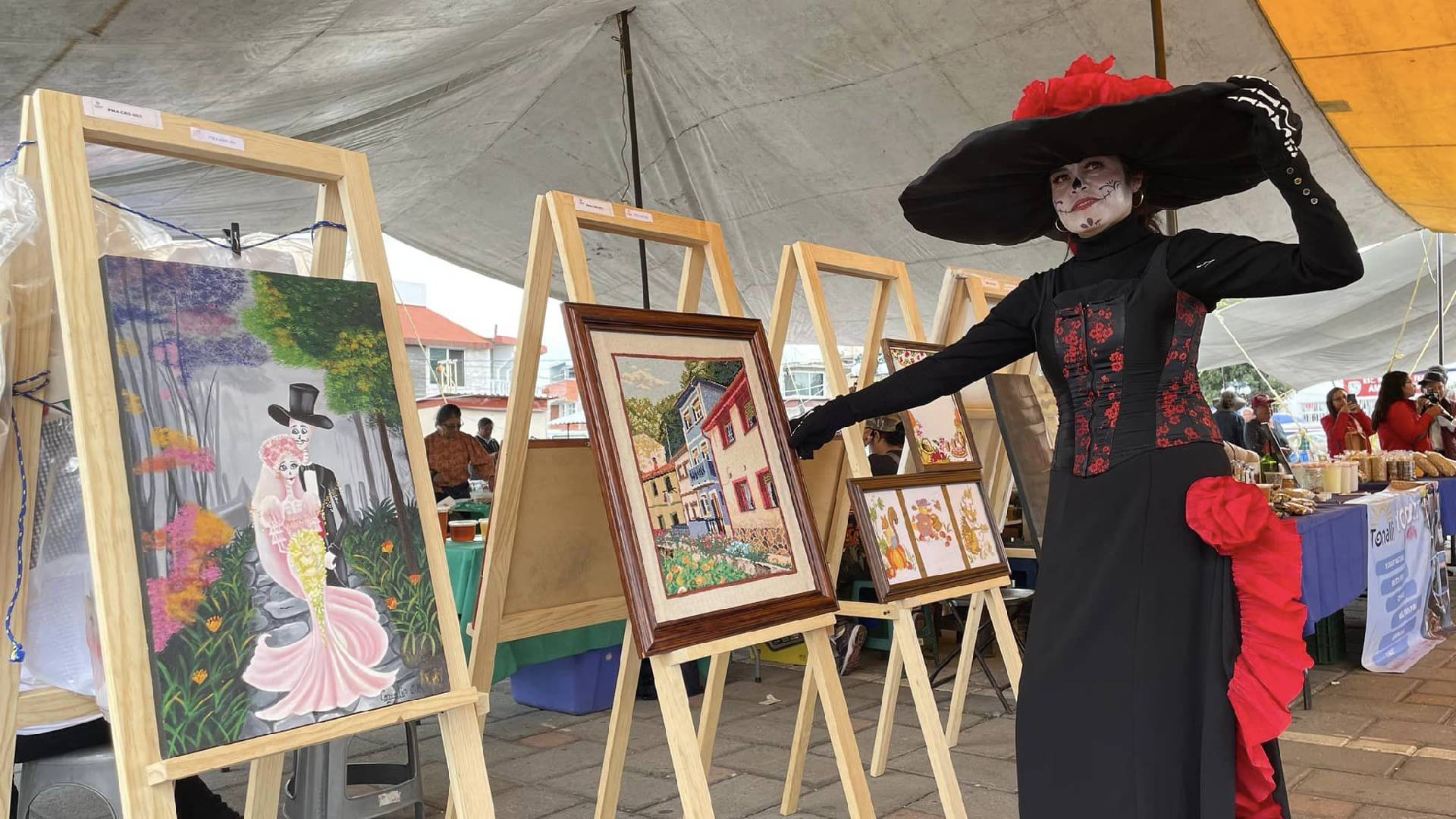 Inauguración del festival amor hasta los huesos en Amaxac de Guerrero