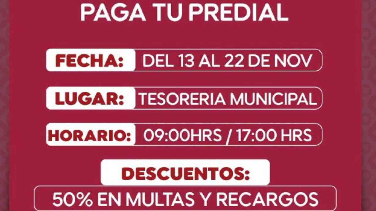 Apizaco se suma al buen fin con descuentos en el pago del predial 2024