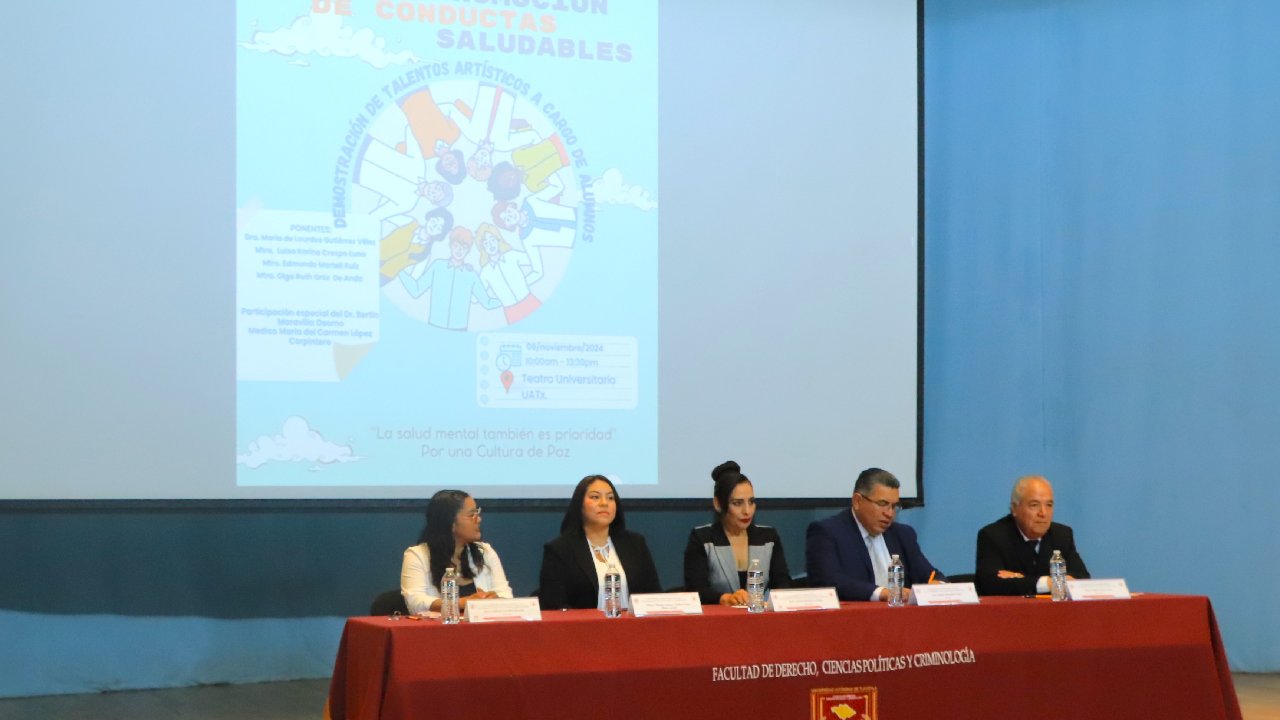 Fomenta la Facultad de Derecho UATx entornos de apoyo entre sus estudiantes para una vida sana