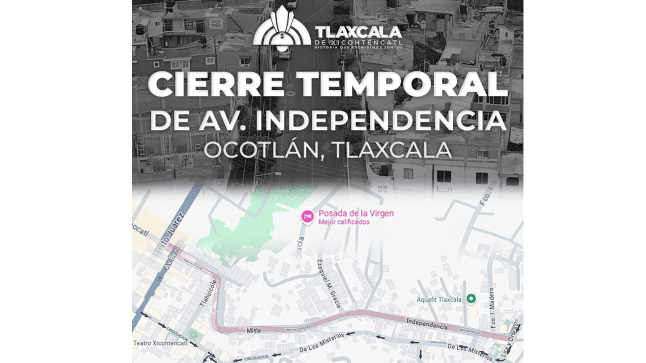 A partir de este lunes iniciará Ayuntamiento de Tlaxcala trabajos de rehabilitación en la calle Independencia de Ocotlán