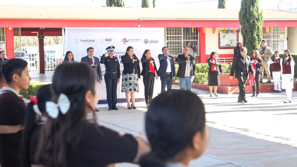 Arranca Juntos por la Prevención del Delito en Chiautempan Presidida por Blanca Angulo.