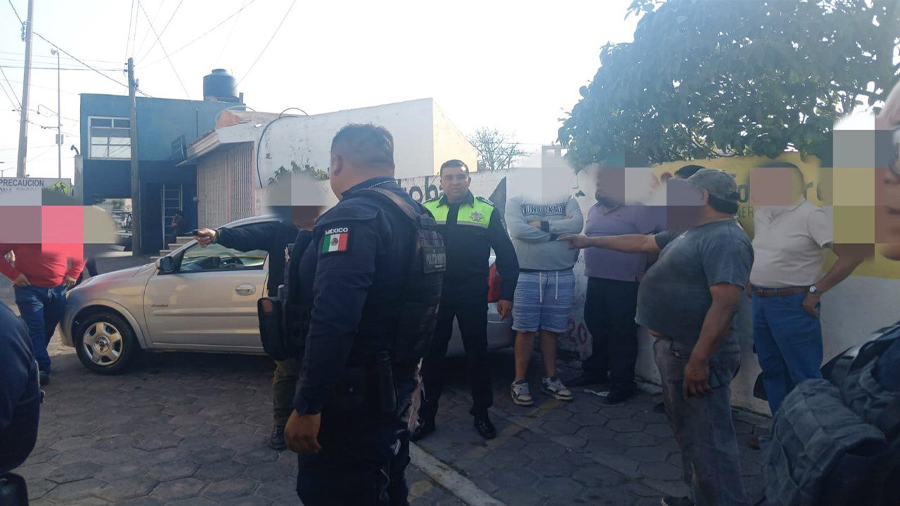 Policía Municipal atiende riña en Zacatelco, para prevenir accidentes