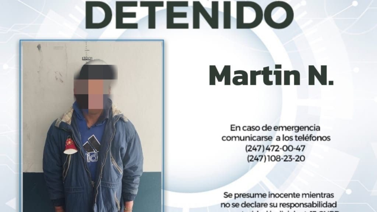 Policía de Huamantla evita robo y detiene a presunto responsable