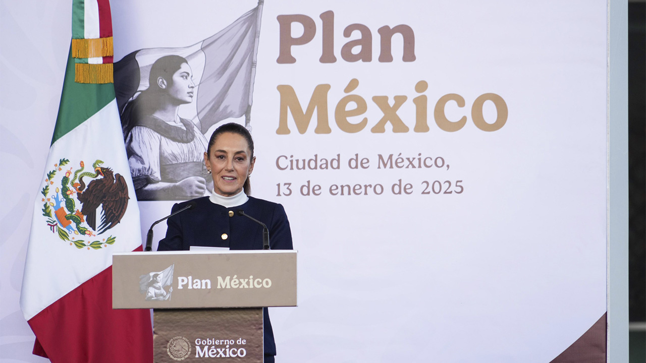 Presidenta Claudia Sheinbaum presenta el plan México que contempla un portafolio de inversiones de 277 MMDD