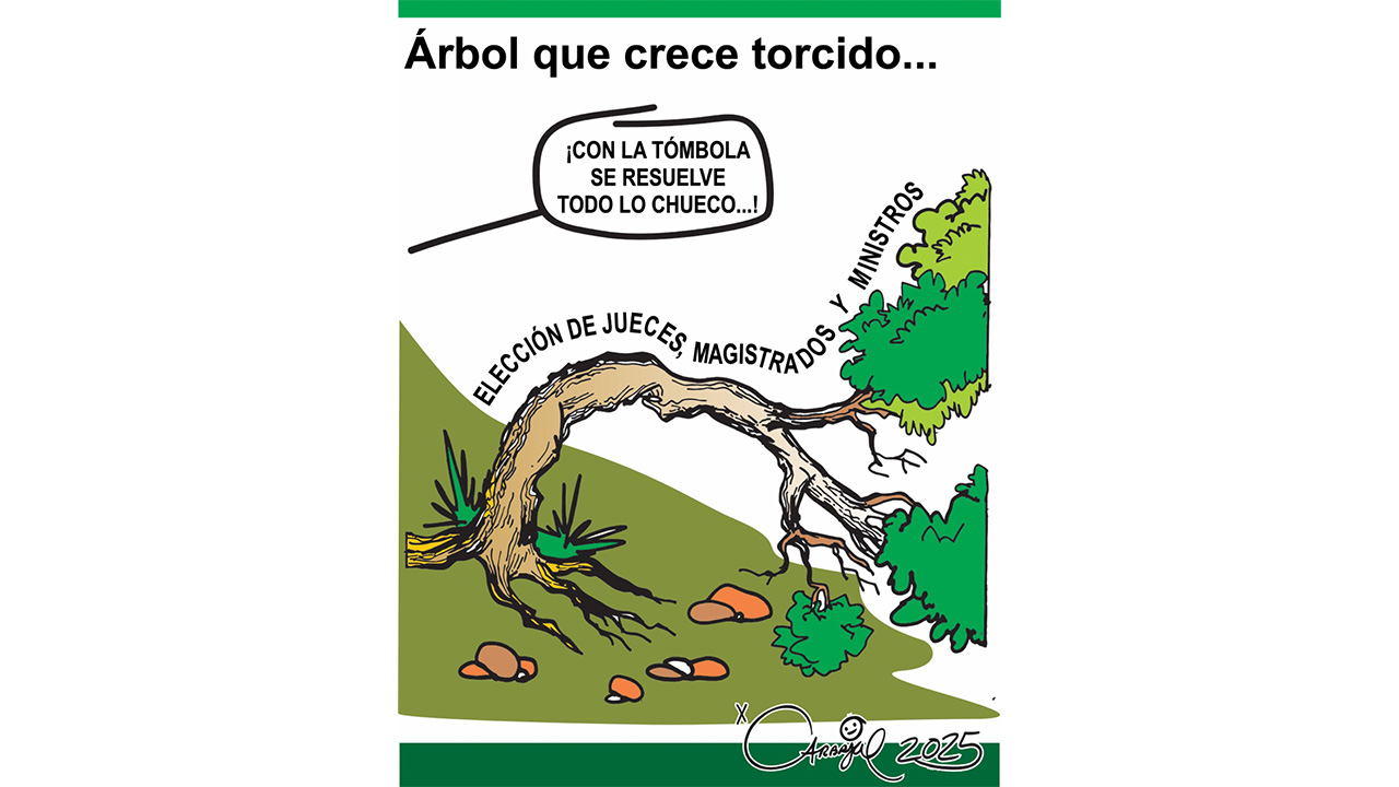 Árbol que crece torcido...