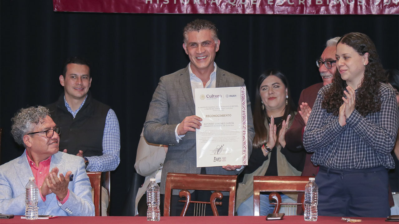 El INAH reconoce al alcalde Alfonso Sánchez por su compromiso con el patrimonio de Tlaxcala