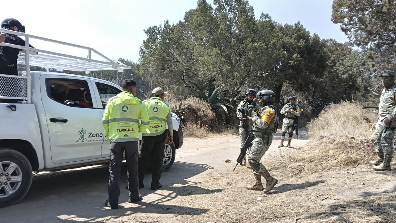 Tlaxcala de Xicohténcatl se solidariza con Atlzayanca ante incendio forestal